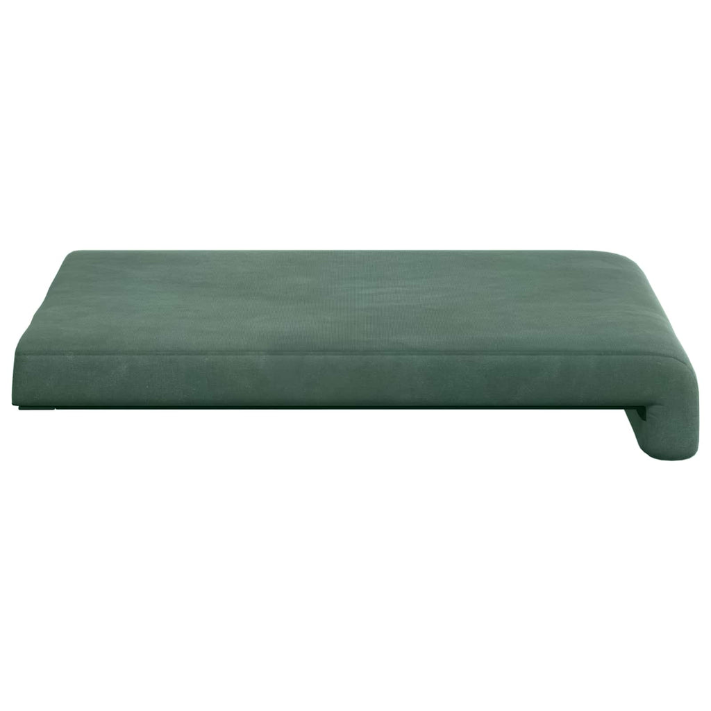 vidaXL Poduszka na ławkę 4 pcs Welur Zielony morski Głębokość 35 cm