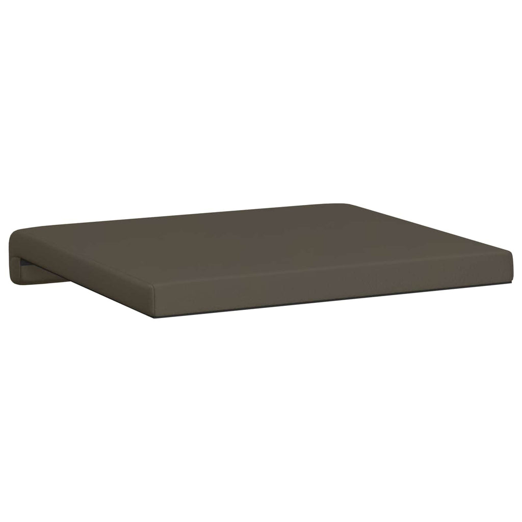 vidaXL Poduszka na ławkę 4 pcs Ekoskóra Szary Głębokość 35 cm