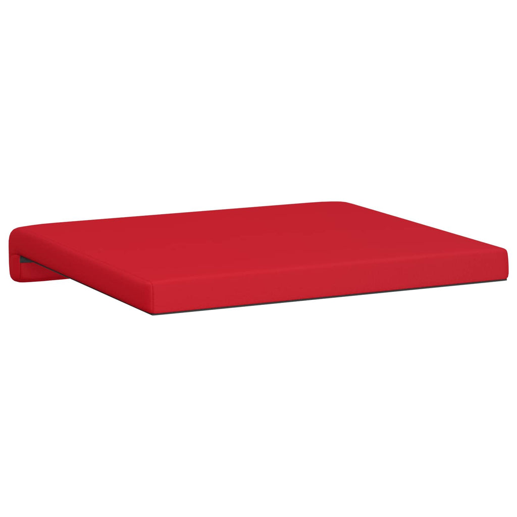 vidaXL Poduszka na ławkę 4 pcs Ekoskóra czerwony Głębokość 35 cm