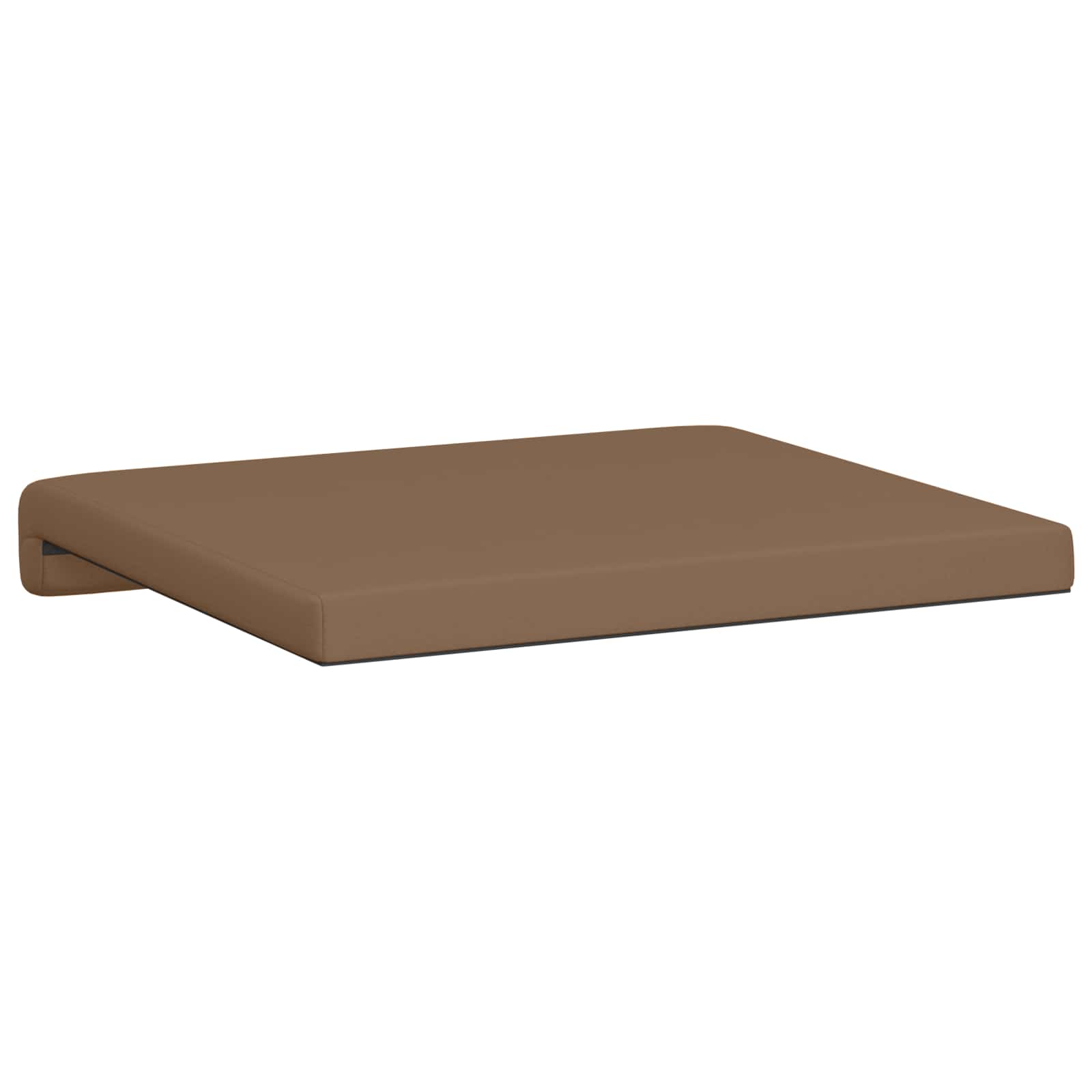 vidaXL Poduszka na ławkę 4 pcs Ekoskóra Cappuccino Głębokość 35 cm