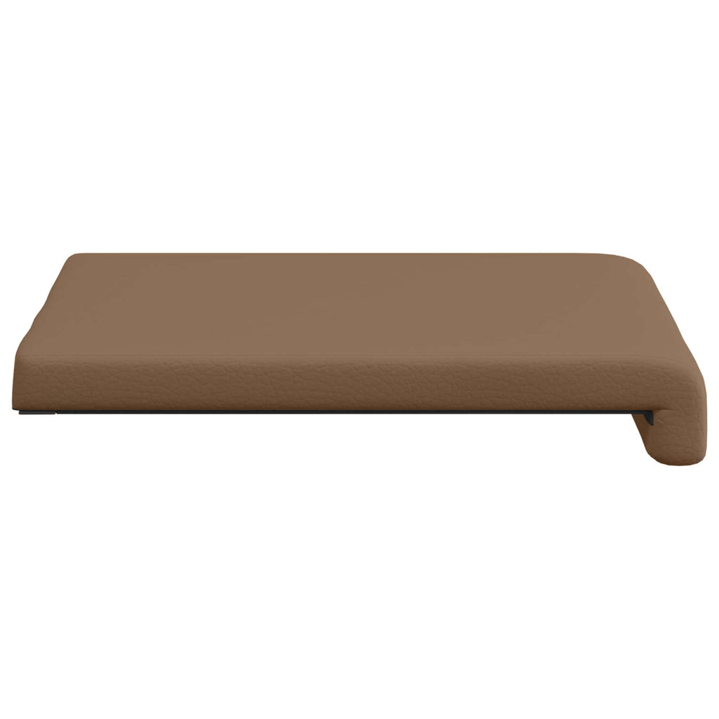 vidaXL Poduszka na ławkę 4 pcs Ekoskóra Cappuccino Głębokość 35 cm