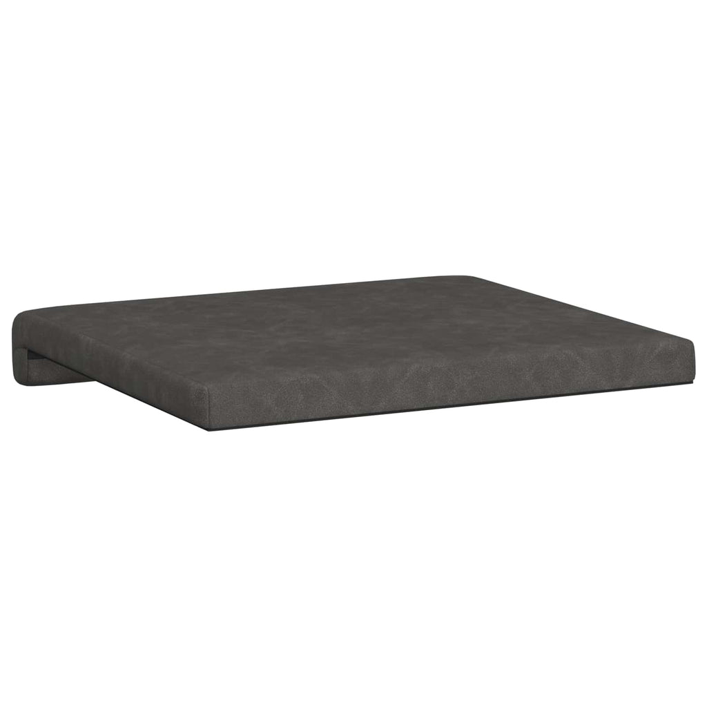 vidaXL Poduszka na ławkę 4 pcs Ekoskóra Czarny Głębokość 35 cm