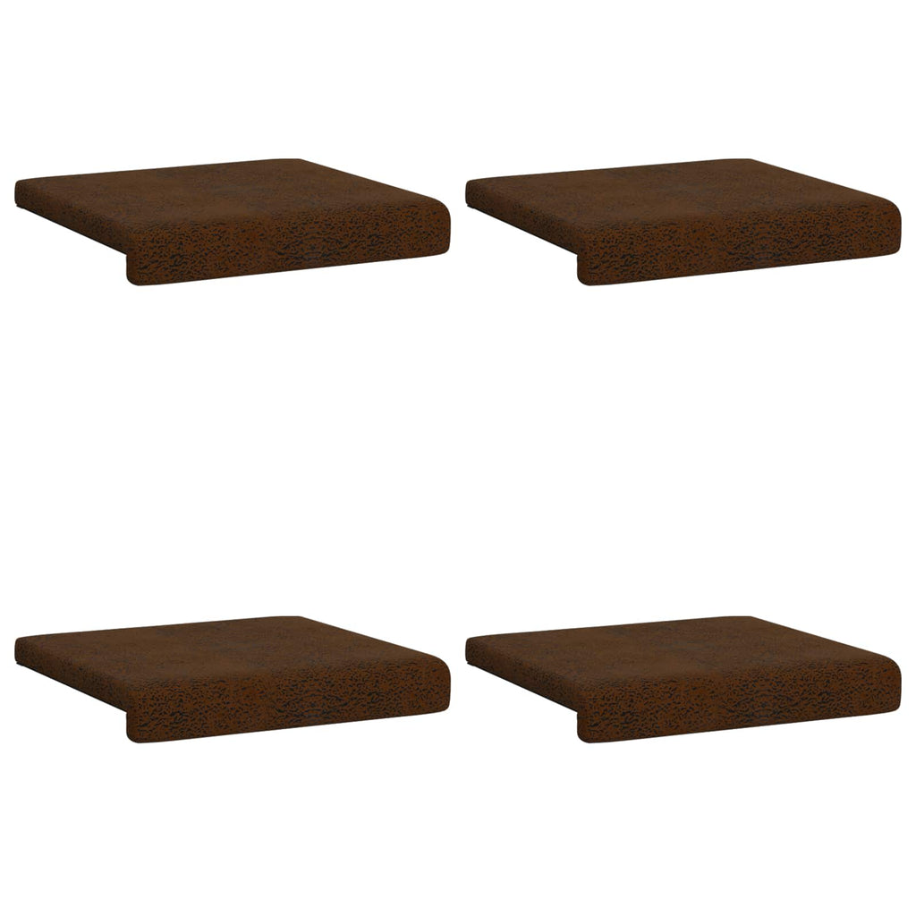 vidaXL Poduszka na ławkę 4 pcs Materiał zamszowy syntetyczny brązowy