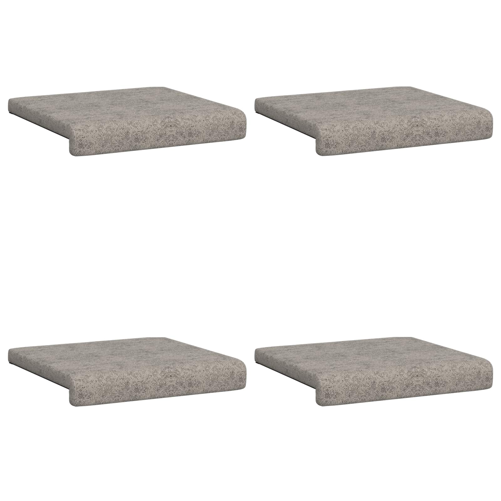 vidaXL Poduszka na ławkę 4 pcs Materiał zamszowy syntetyczny