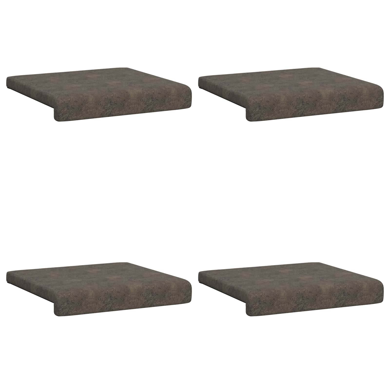 vidaXL Poduszka na ławkę 4 pcs Materiał zamszowy syntetyczny