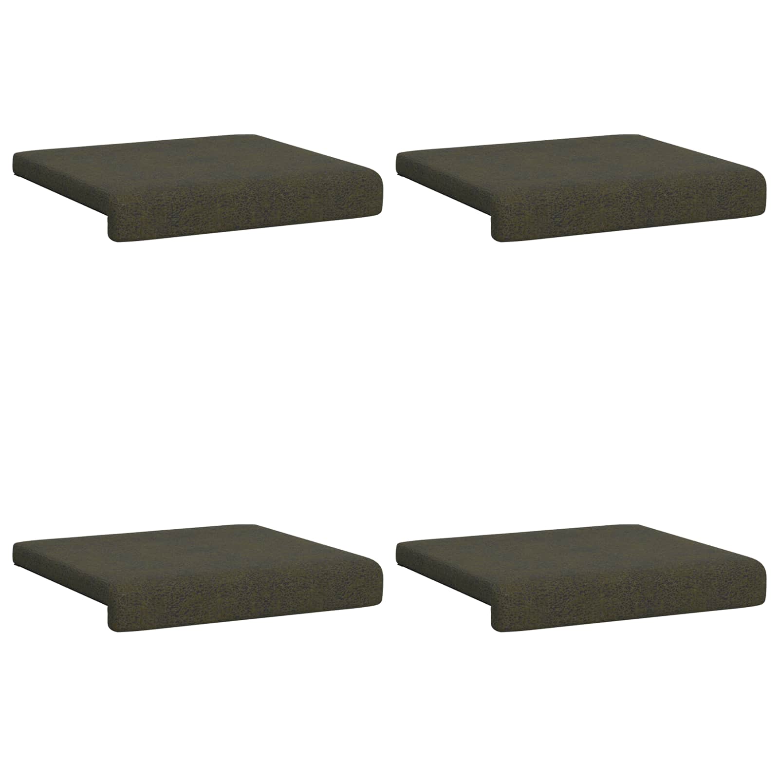 vidaXL Poduszka na ławkę 4 pcs Materiał zamszowy syntetyczny