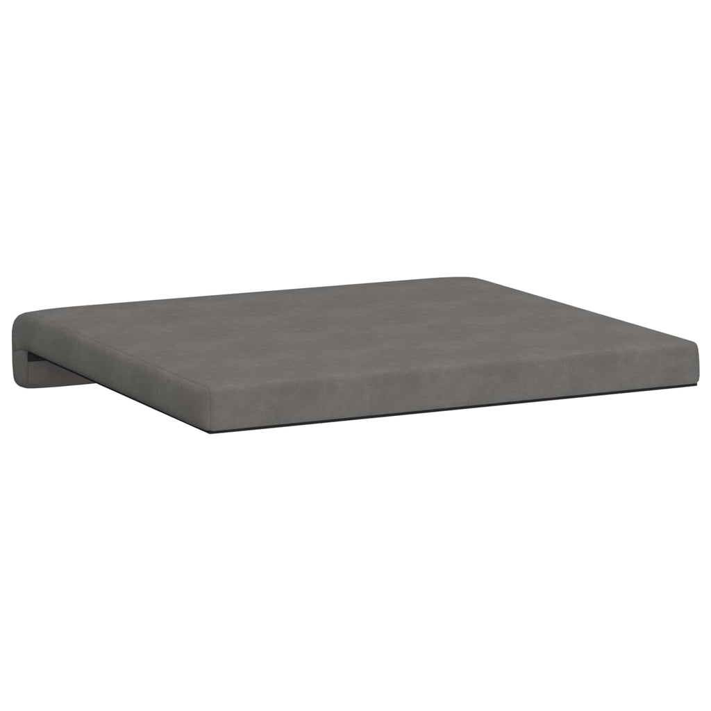 vidaXL Poduszka na ławkę 4 pcs Mikrofibra ciemnoszary Głębokość 35 cm