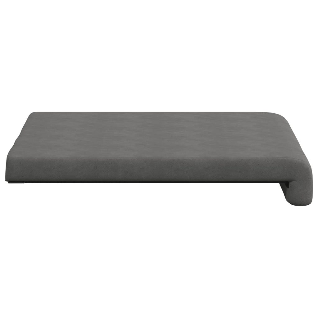 vidaXL Poduszka na ławkę 4 pcs Mikrofibra ciemnoszary Głębokość 35 cm