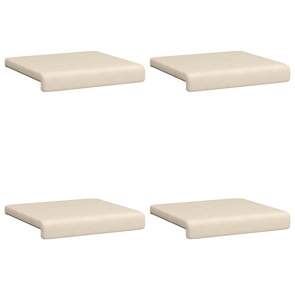 vidaXL Poduszka na ławkę 4 pcs Mikrofibra Beżowy Głębokość 35 cm