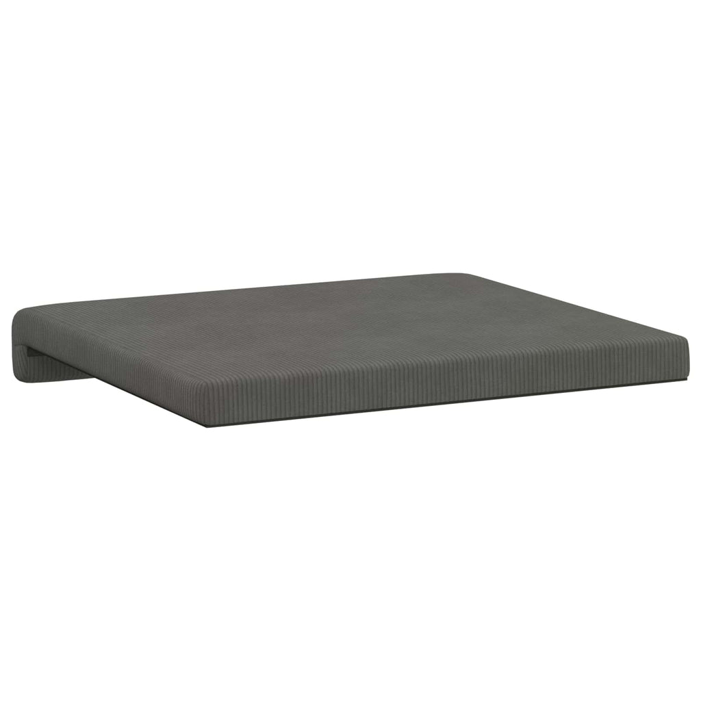 vidaXL Poduszka na ławkę 4 pcs sztruks ciemnoszary Głębokość 35 cm