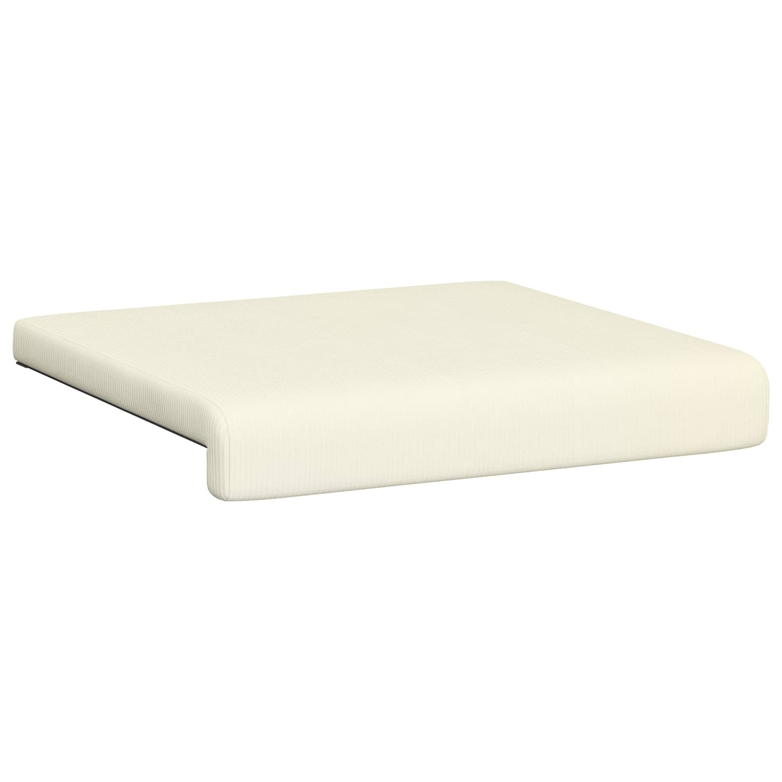 vidaXL Poduszka na ławkę 4 pcs sztruks kremowy Głębokość 35 cm