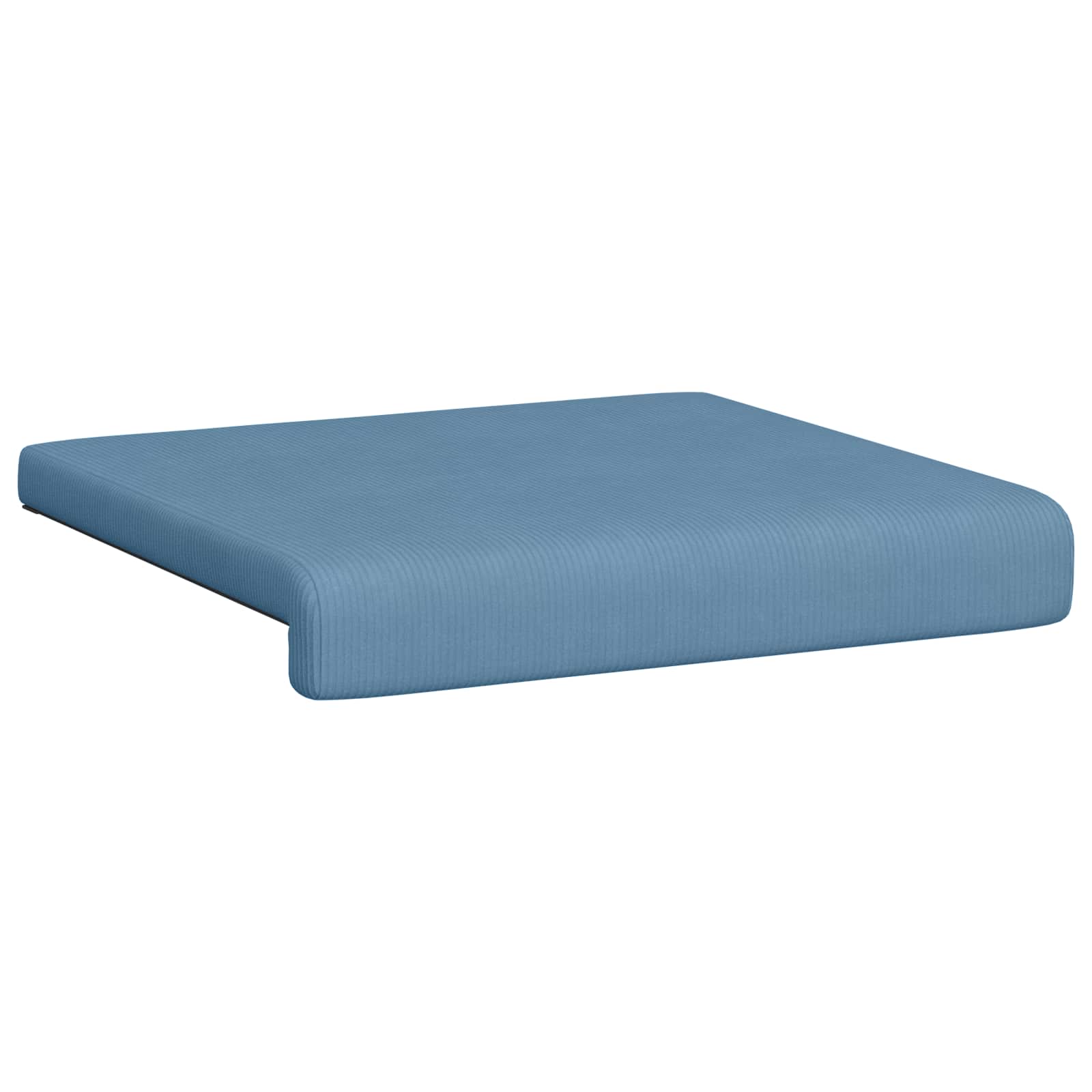 vidaXL Poduszka na ławkę 4 pcs sztruks niebieski Głębokość 35 cm