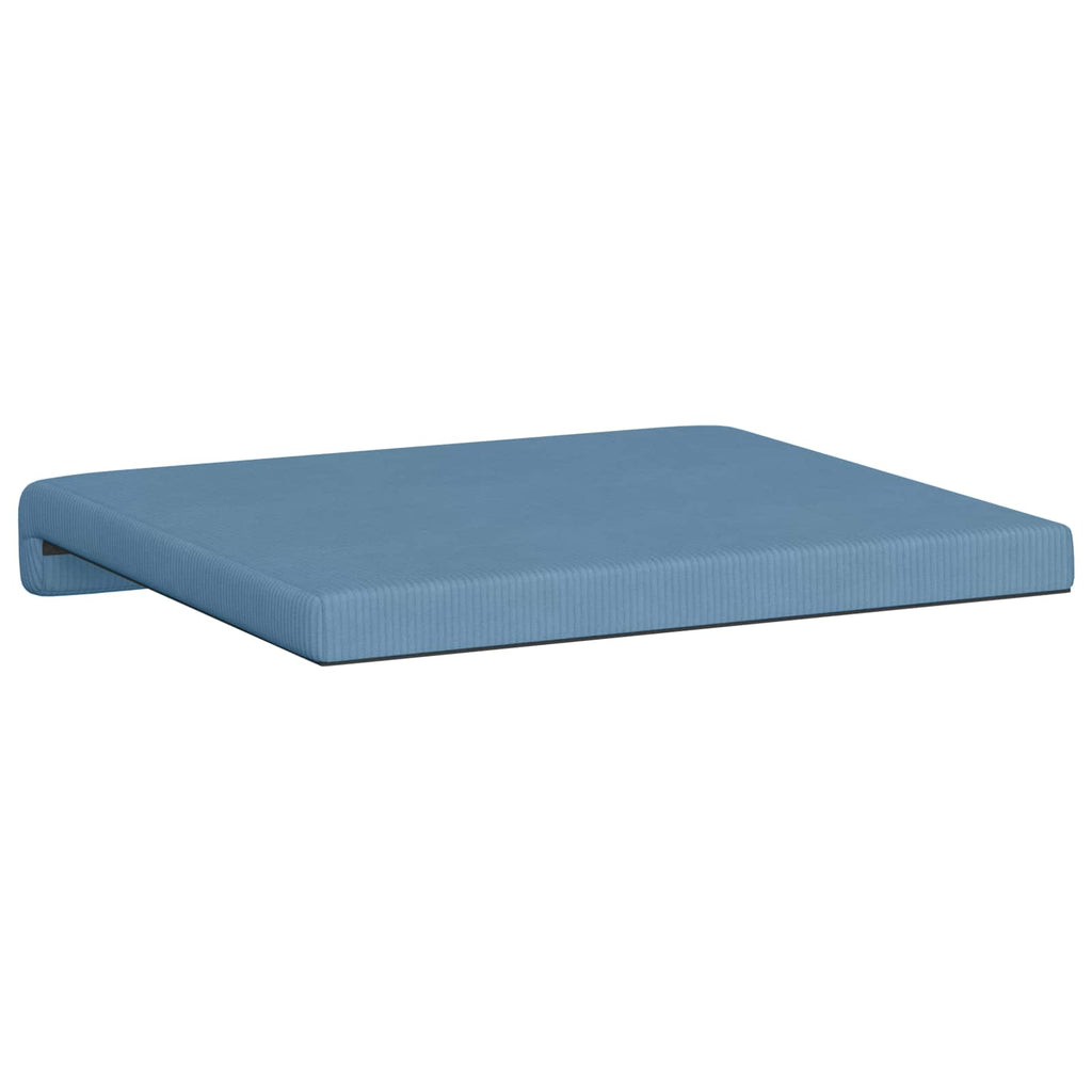vidaXL Poduszka na ławkę 4 pcs sztruks niebieski Głębokość 35 cm