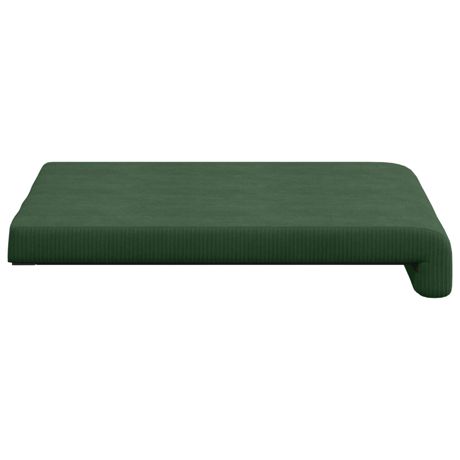 vidaXL Poduszka na ławkę 4 pcs sztruks Ciemnozielony Głębokość 35 cm