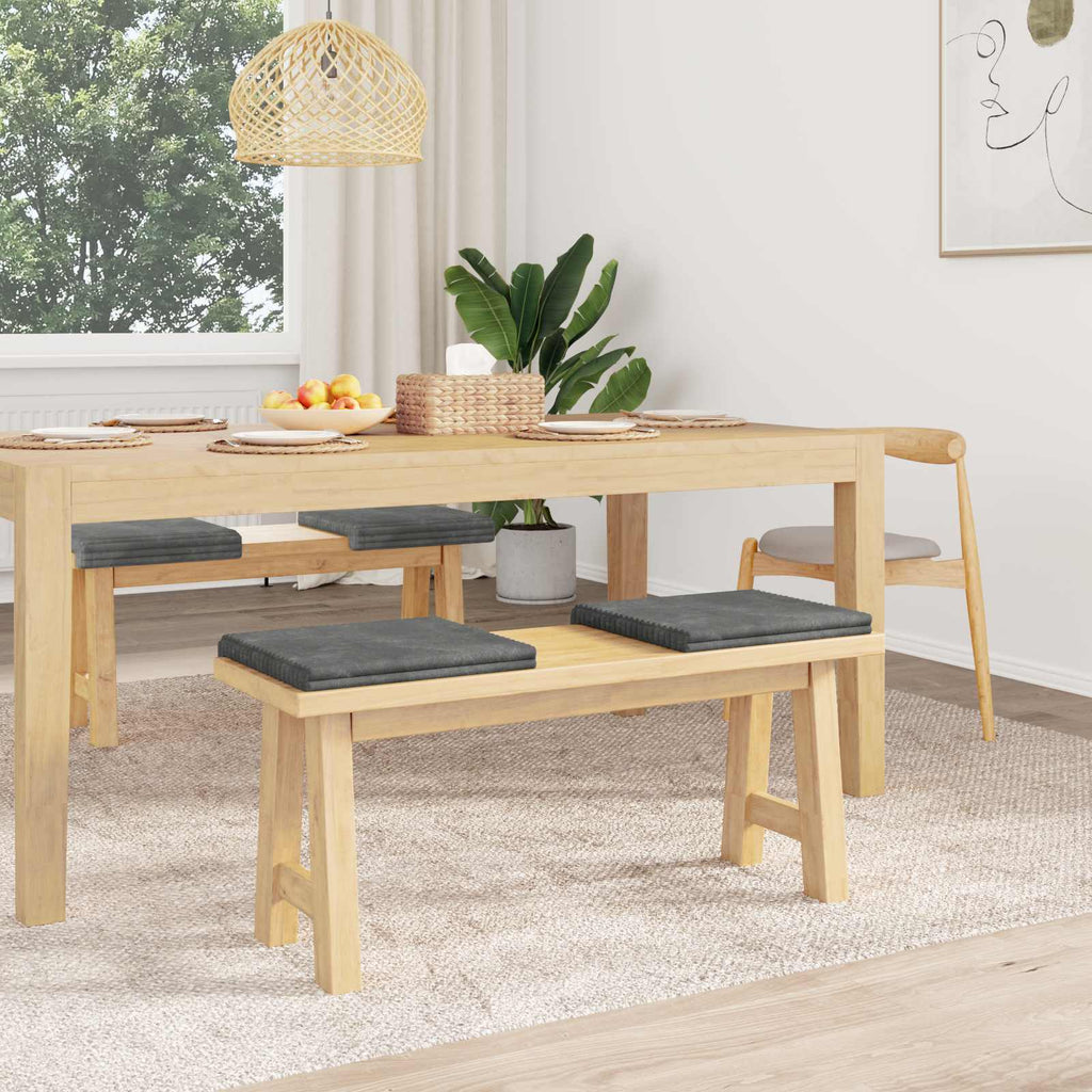 vidaXL Poduszka na ławkę 4 pcs Pluszowy kord jasnoszary