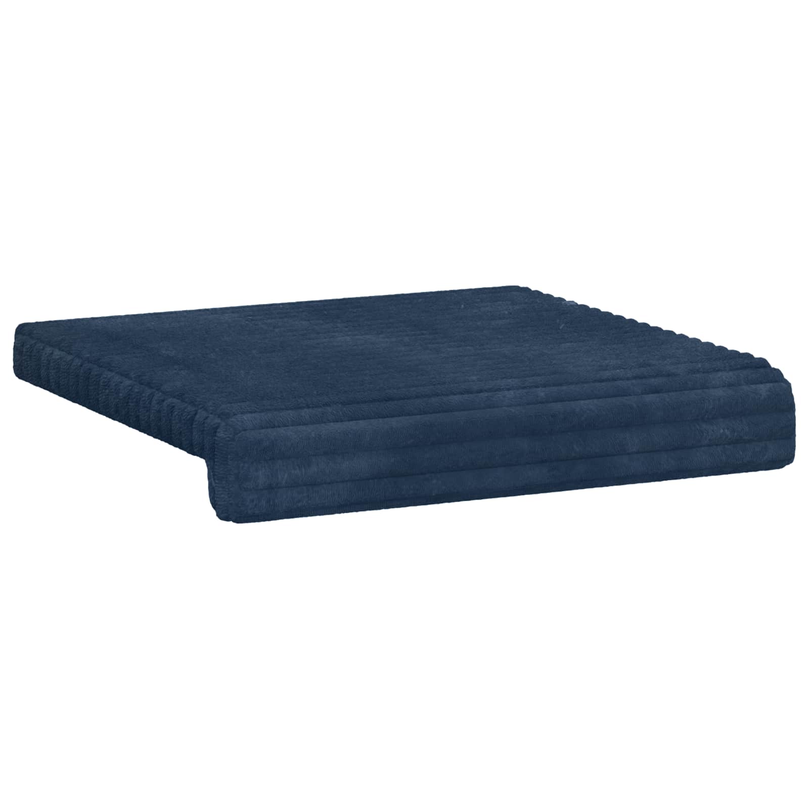 vidaXL Poduszka na ławkę 4 pcs Pluszowy kord Granatowy Głębokość 35 cm