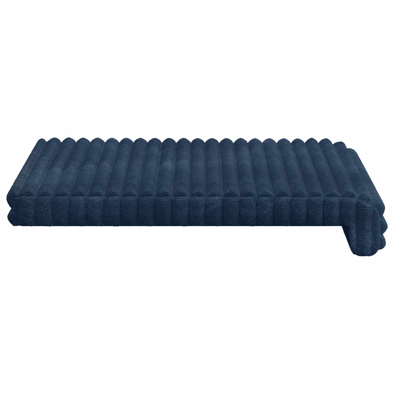 vidaXL Poduszka na ławkę 4 pcs Pluszowy kord Granatowy Głębokość 35 cm
