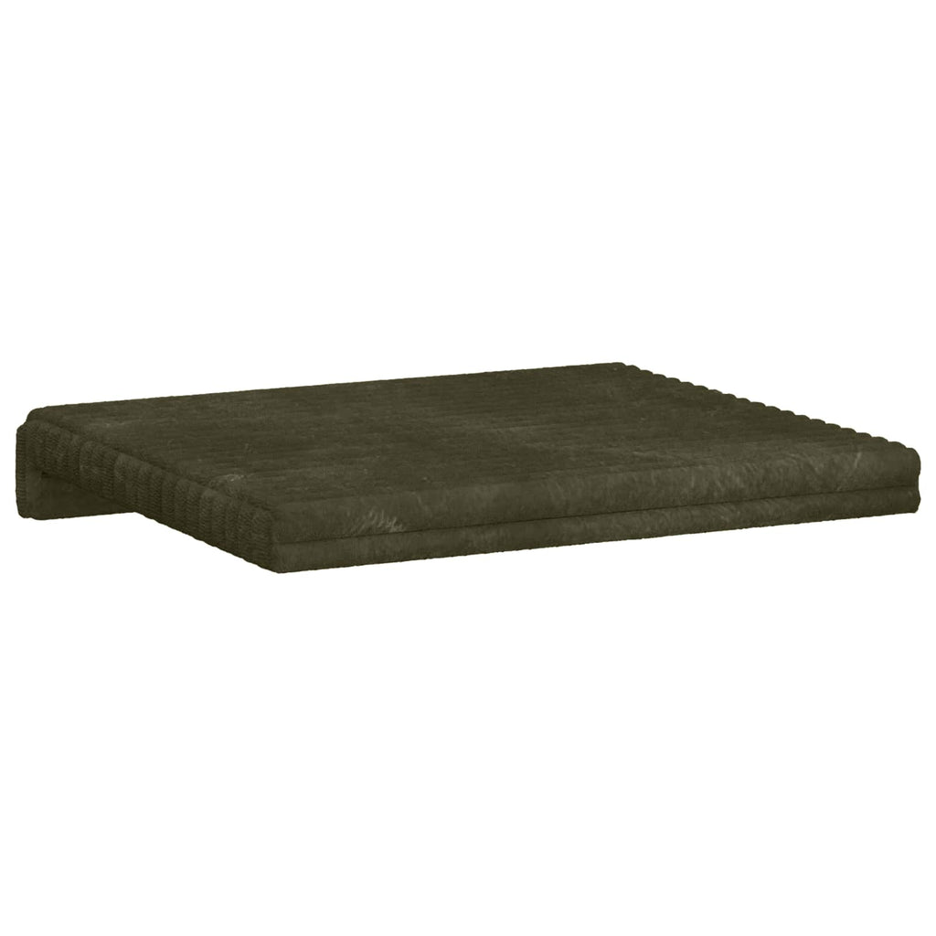 vidaXL Poduszka na ławkę 4 pcs Pluszowy kord zielony Głębokość 35 cm