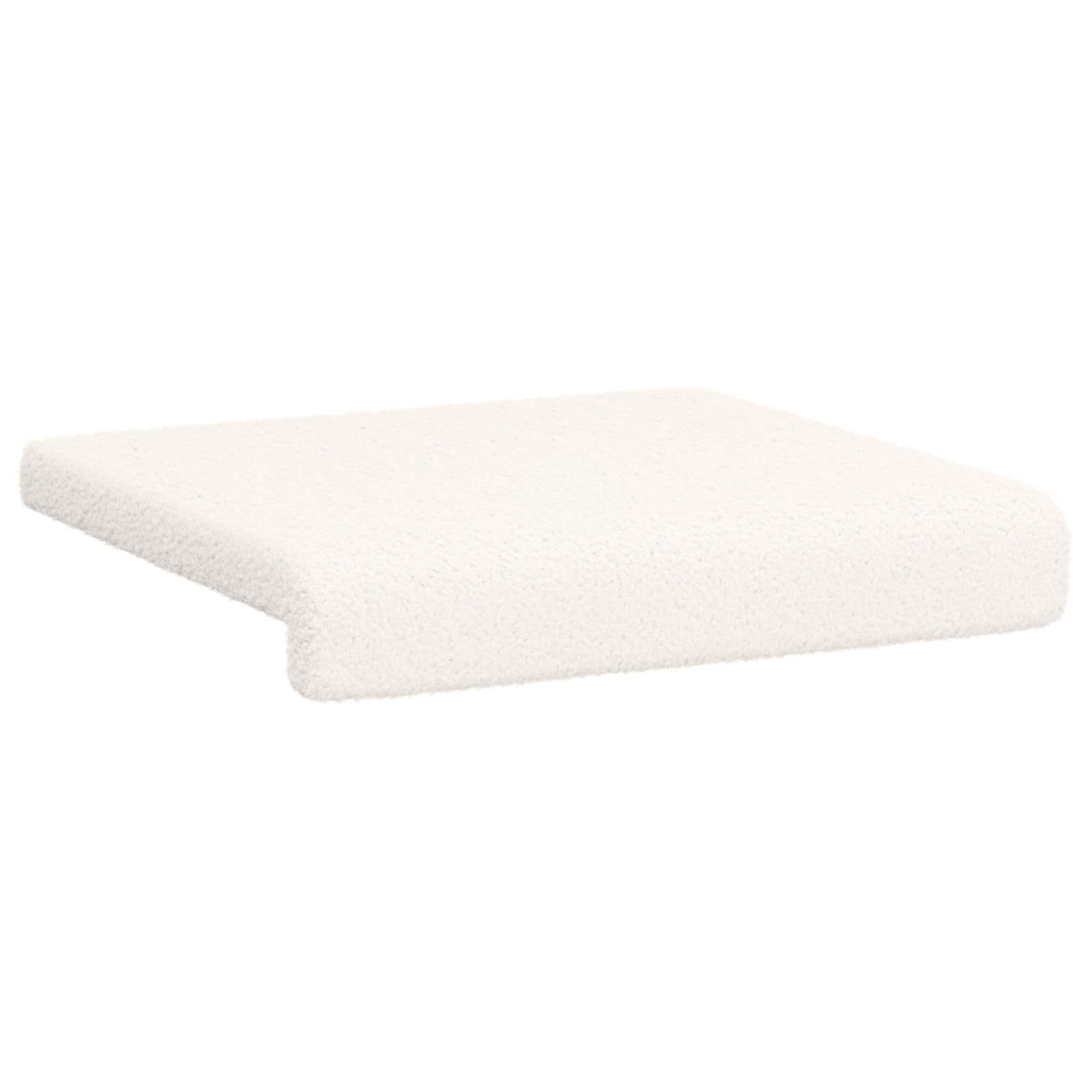 vidaXL Poduszka na ławkę 4 pcs Tkanina sherpa kremowy Głębokość 35 cm