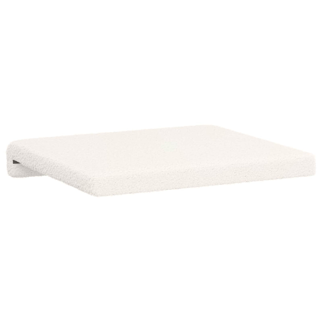 vidaXL Poduszka na ławkę 4 pcs Tkanina sherpa kremowy Głębokość 35 cm