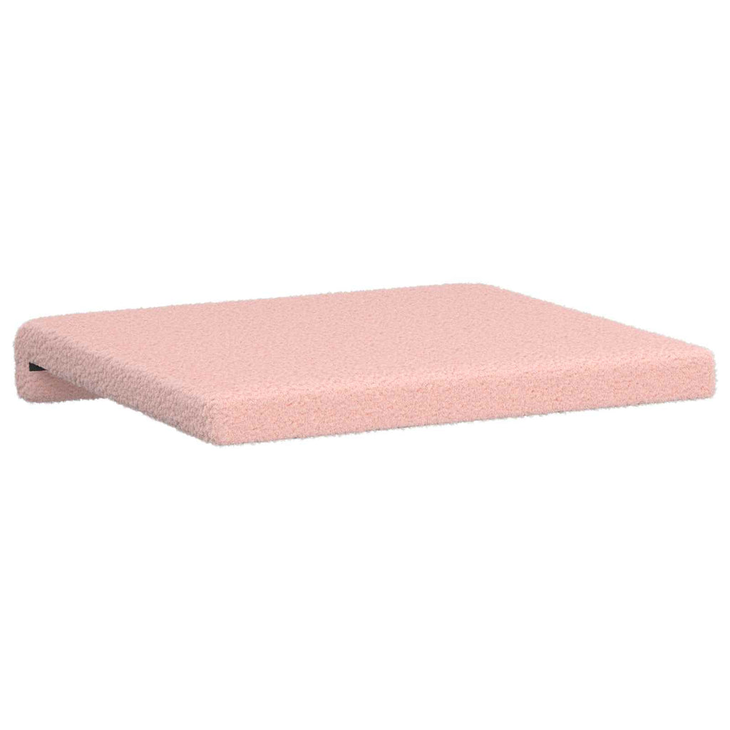 vidaXL Poduszka na ławkę 4 pcs Tkanina sherpa różowy Głębokość 35 cm