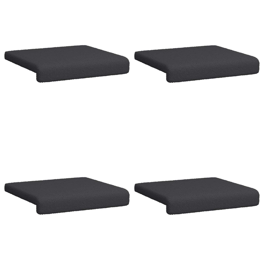 vidaXL Poduszka na ławkę 4 pcs Tkanina sherpa ciemnoszary