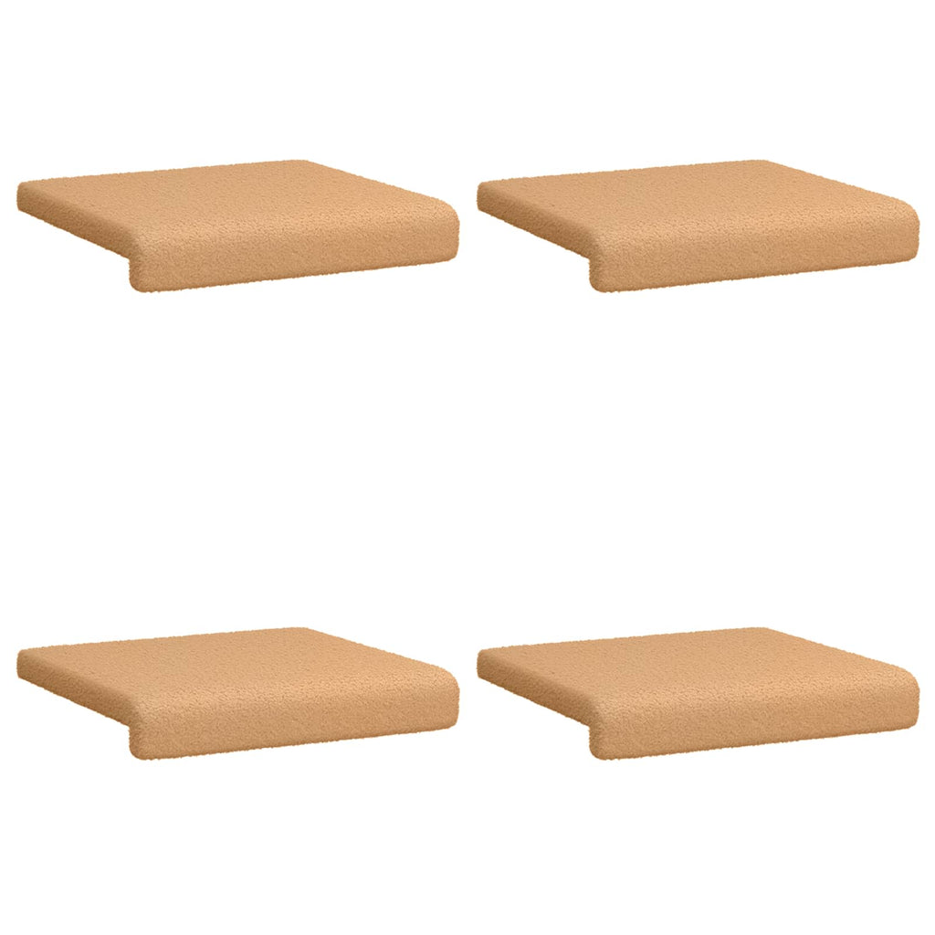 vidaXL Poduszka na ławkę 4 pcs Tkanina sherpa Beżowy Głębokość 35 cm