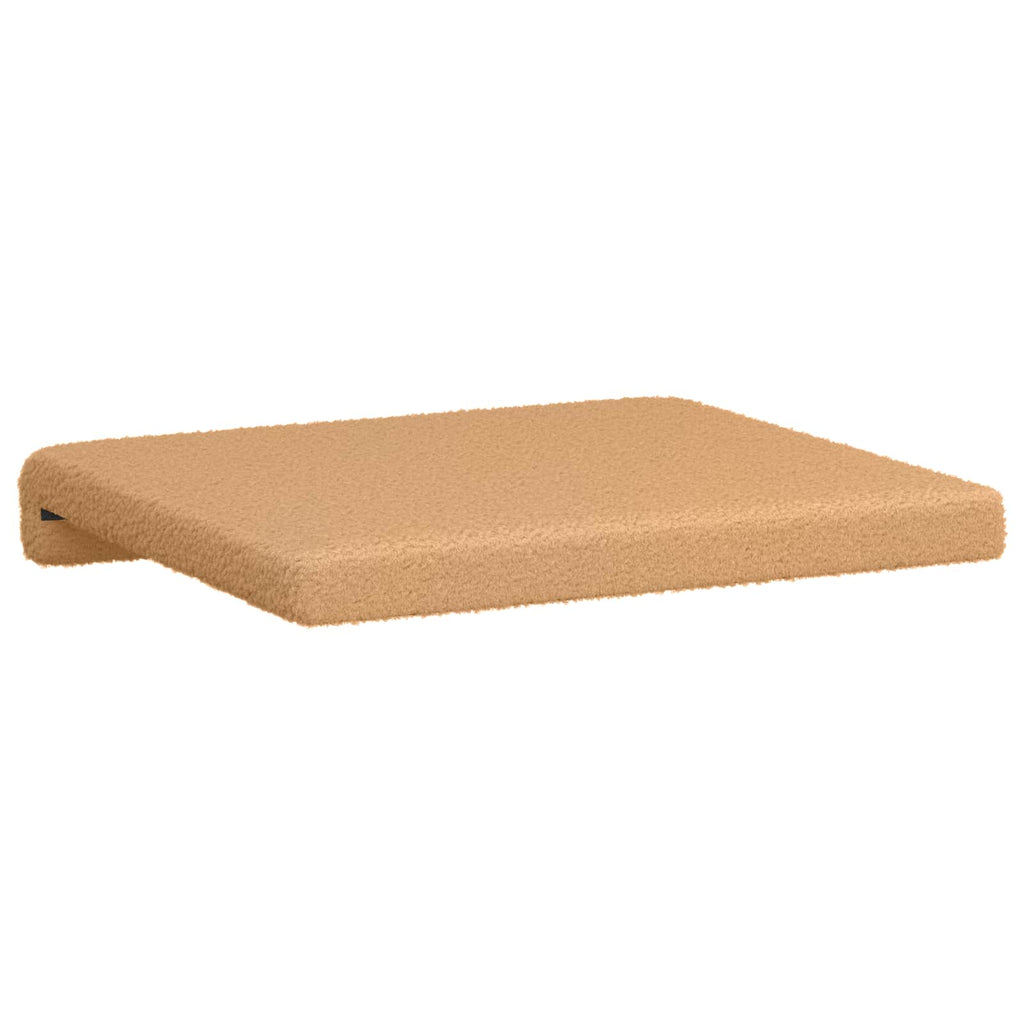 vidaXL Poduszka na ławkę 4 pcs Tkanina sherpa Beżowy Głębokość 35 cm