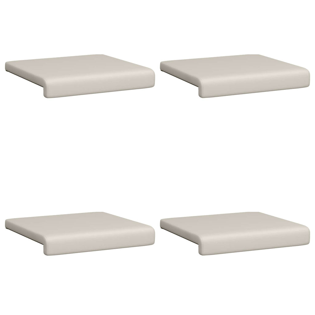 vidaXL Poduszka na ławkę 4 pcs Teksturowany Welur Owies