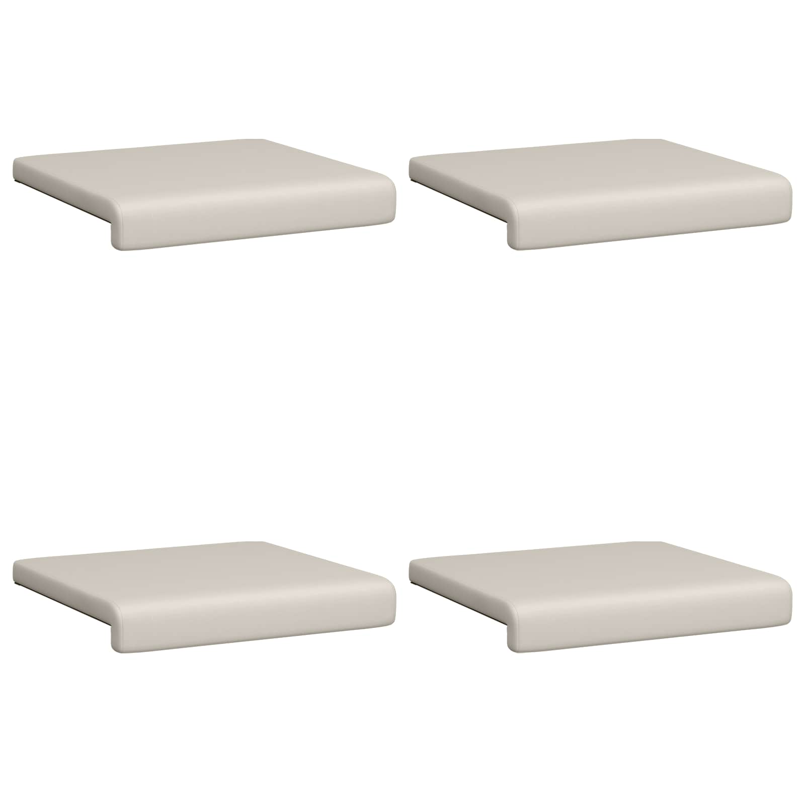 vidaXL Poduszka na ławkę 4 pcs Teksturowany Welur Owies