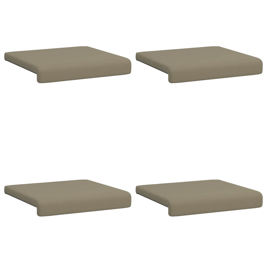 vidaXL Poduszka na ławkę 4 pcs Teksturowany Welur Khaki