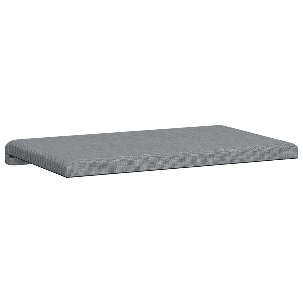 vidaXL Poduszka na ławkę tkanina jasnoszary Głębokość 35 cm