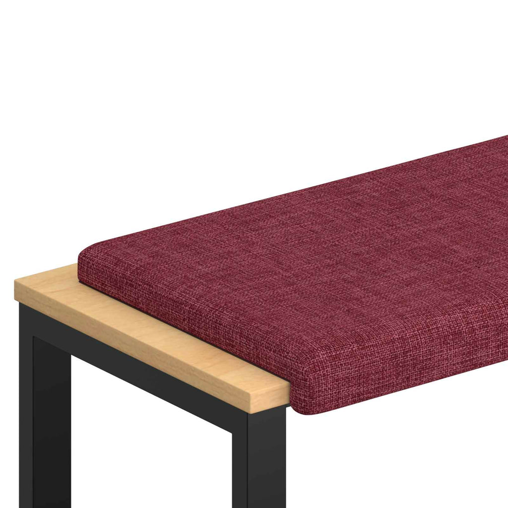 vidaXL Poduszka na ławkę tkanina Czerwone wino Głębokość 35 cm