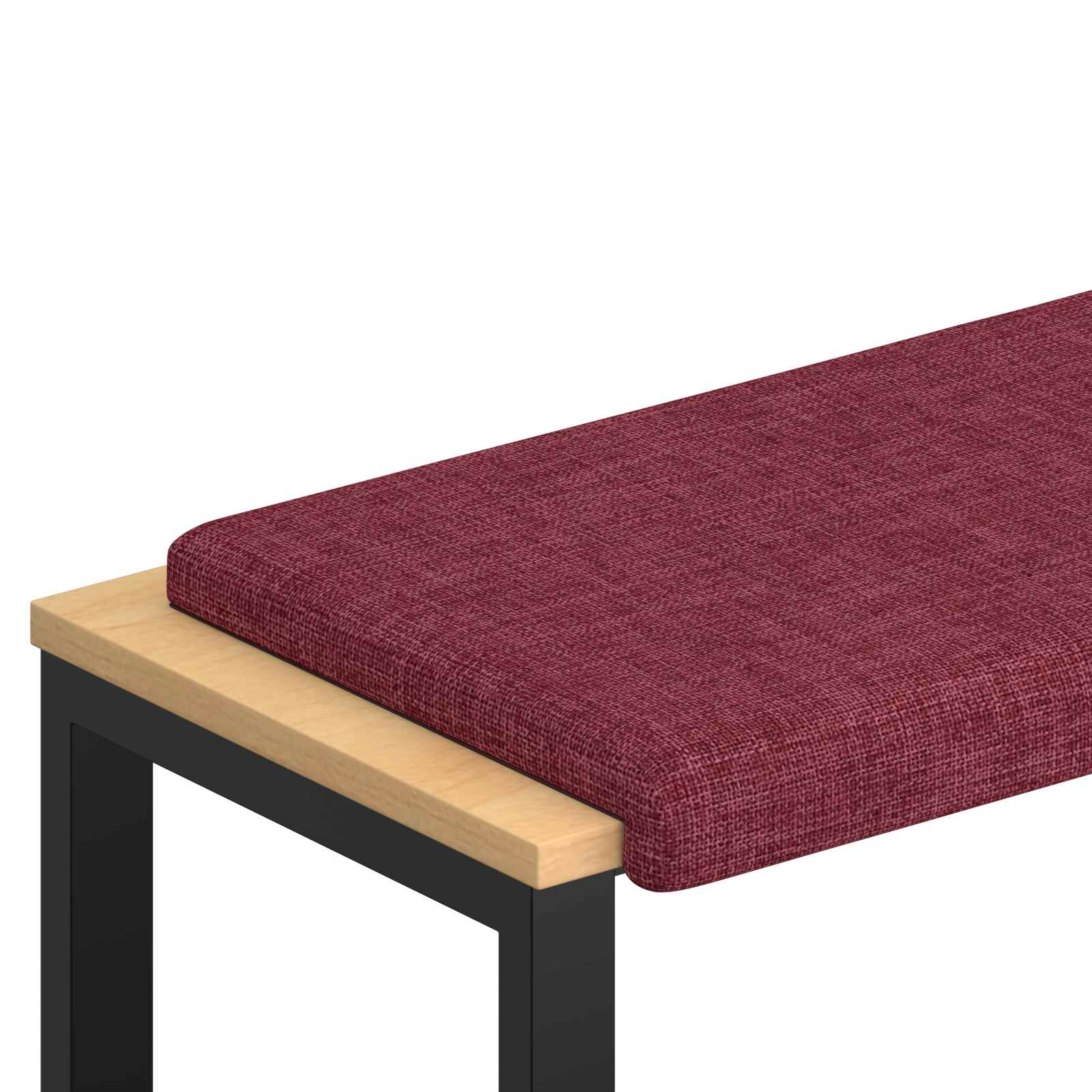 vidaXL Poduszka na ławkę tkanina Czerwone wino Głębokość 35 cm