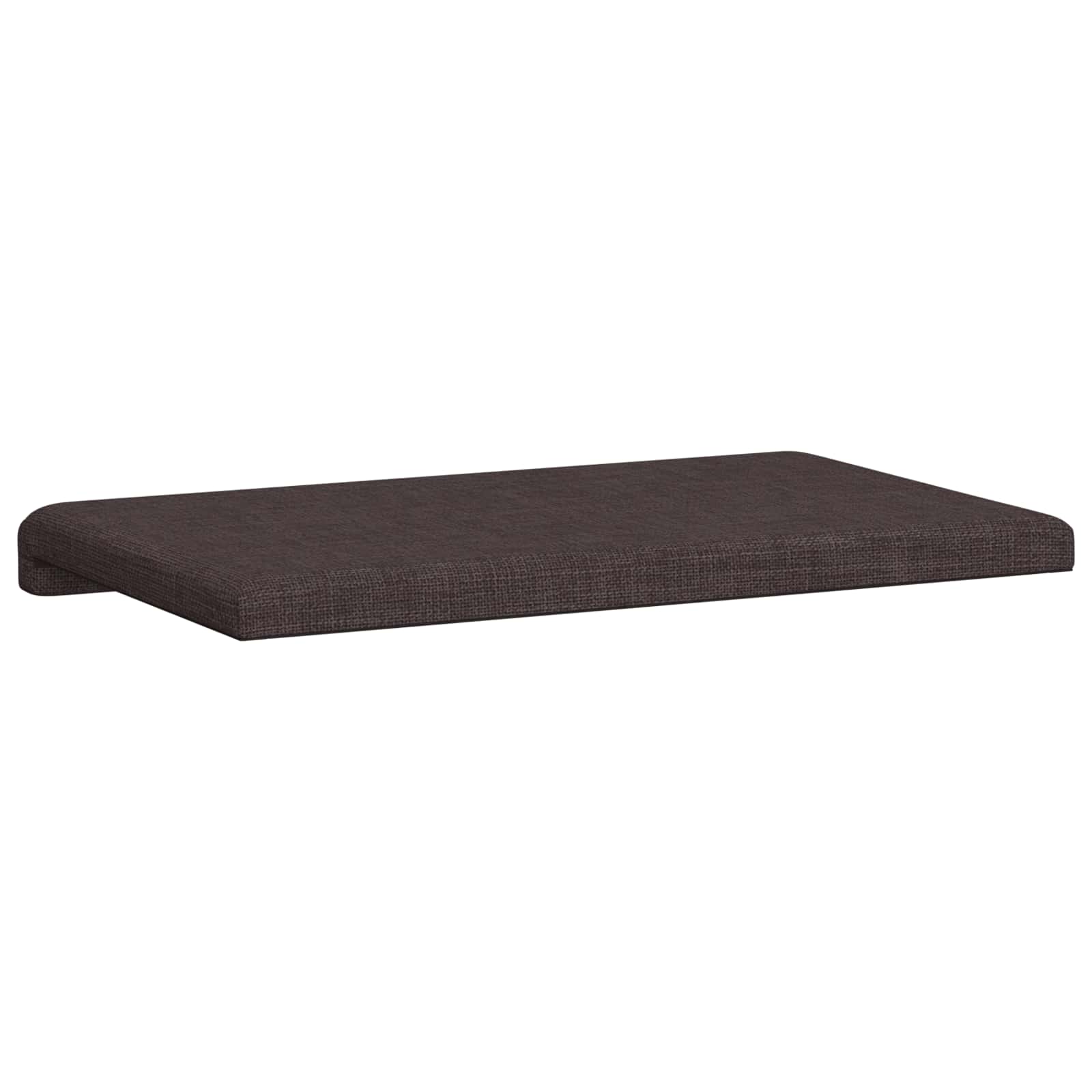 vidaXL Poduszka na ławkę tkanina Ciemny brąz Głębokość 35 cm