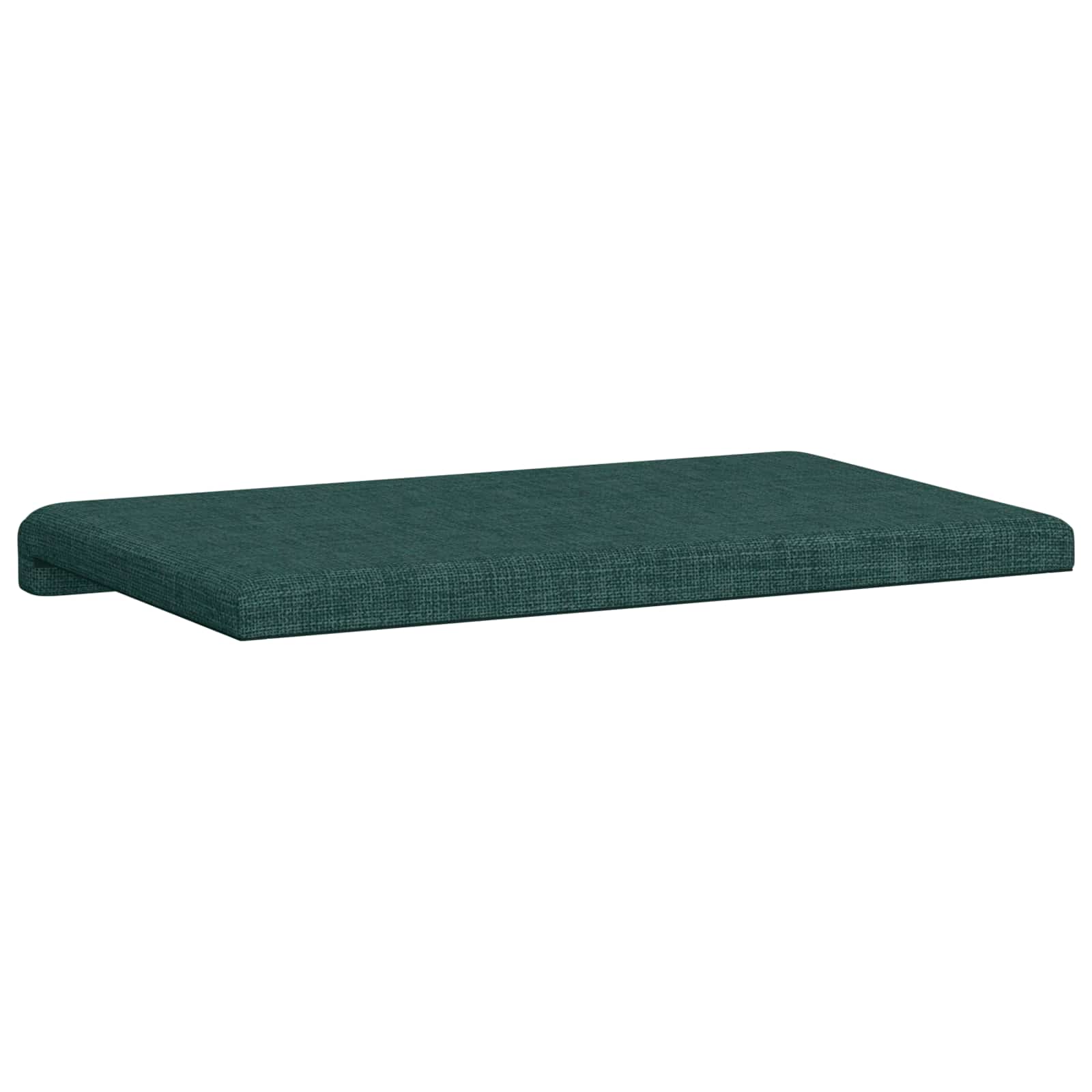 vidaXL Poduszka na ławkę tkanina Ciemnozielony Głębokość 35 cm