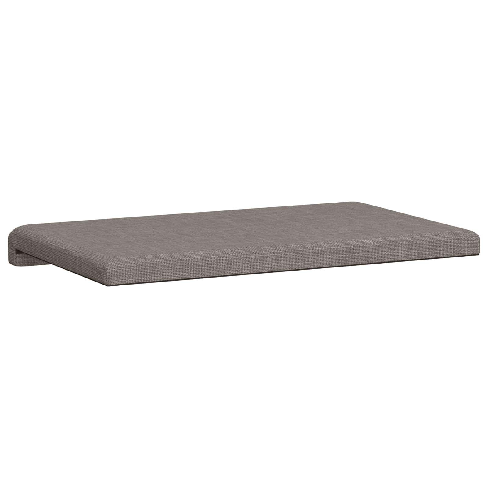 vidaXL Poduszka na ławkę tkanina Ciemnoszary Głębokość 35 cm
