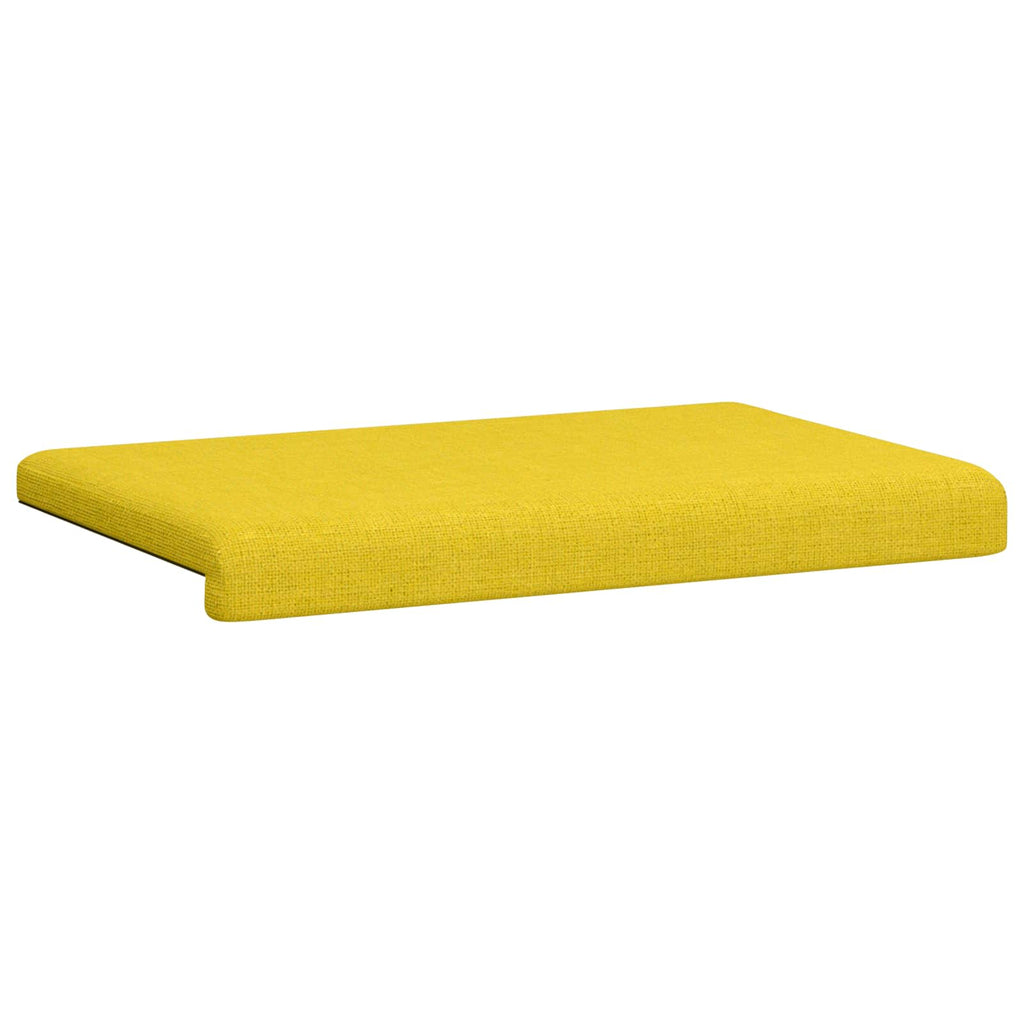 vidaXL Poduszka na ławkę tkanina Jasnożółty Głębokość 35 cm