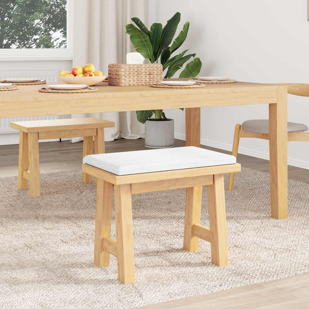vidaXL Poduszka na ławkę tkanina Biały Głębokość 35 cm