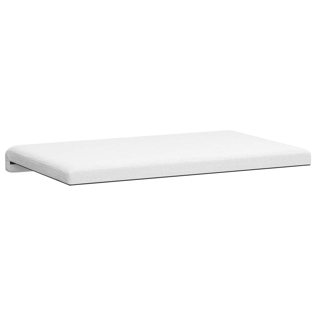 vidaXL Poduszka na ławkę tkanina Biały Głębokość 35 cm