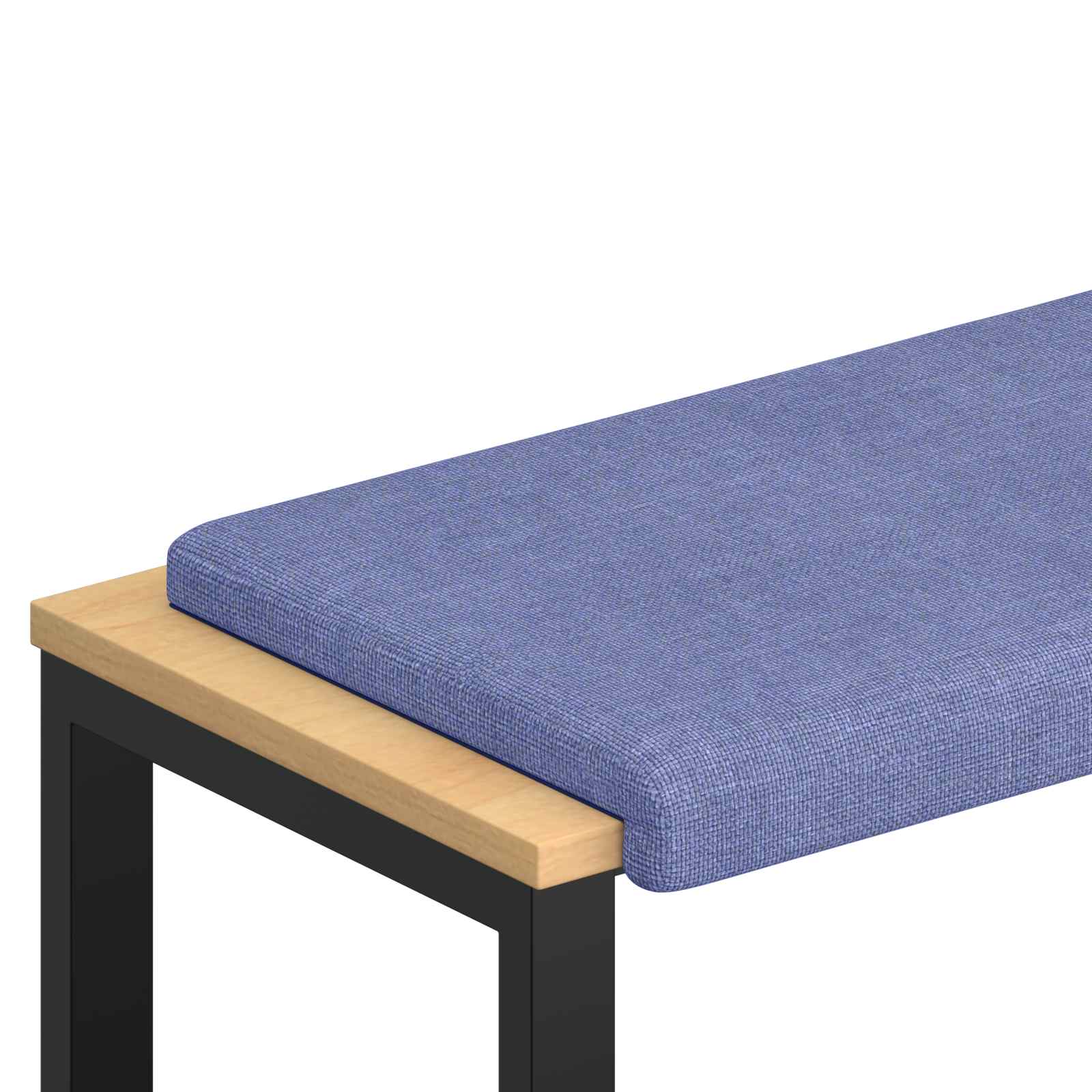 vidaXL Poduszka na ławkę tkanina Niebieski dżins Głębokość 35 cm