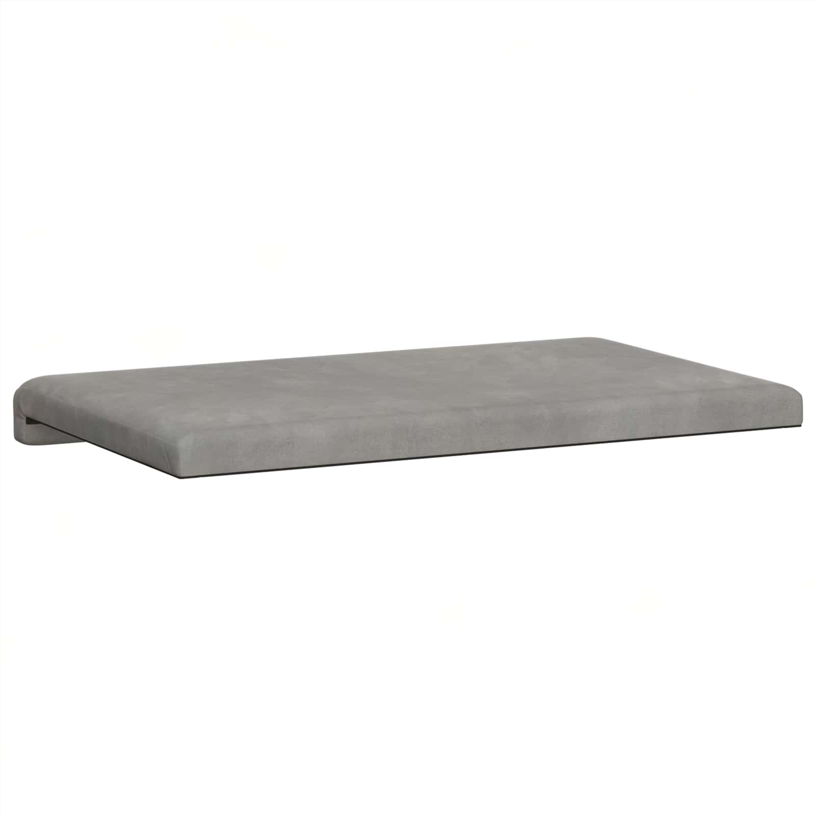 vidaXL Poduszka na ławkę Welur jasnoszary Głębokość 35 cm