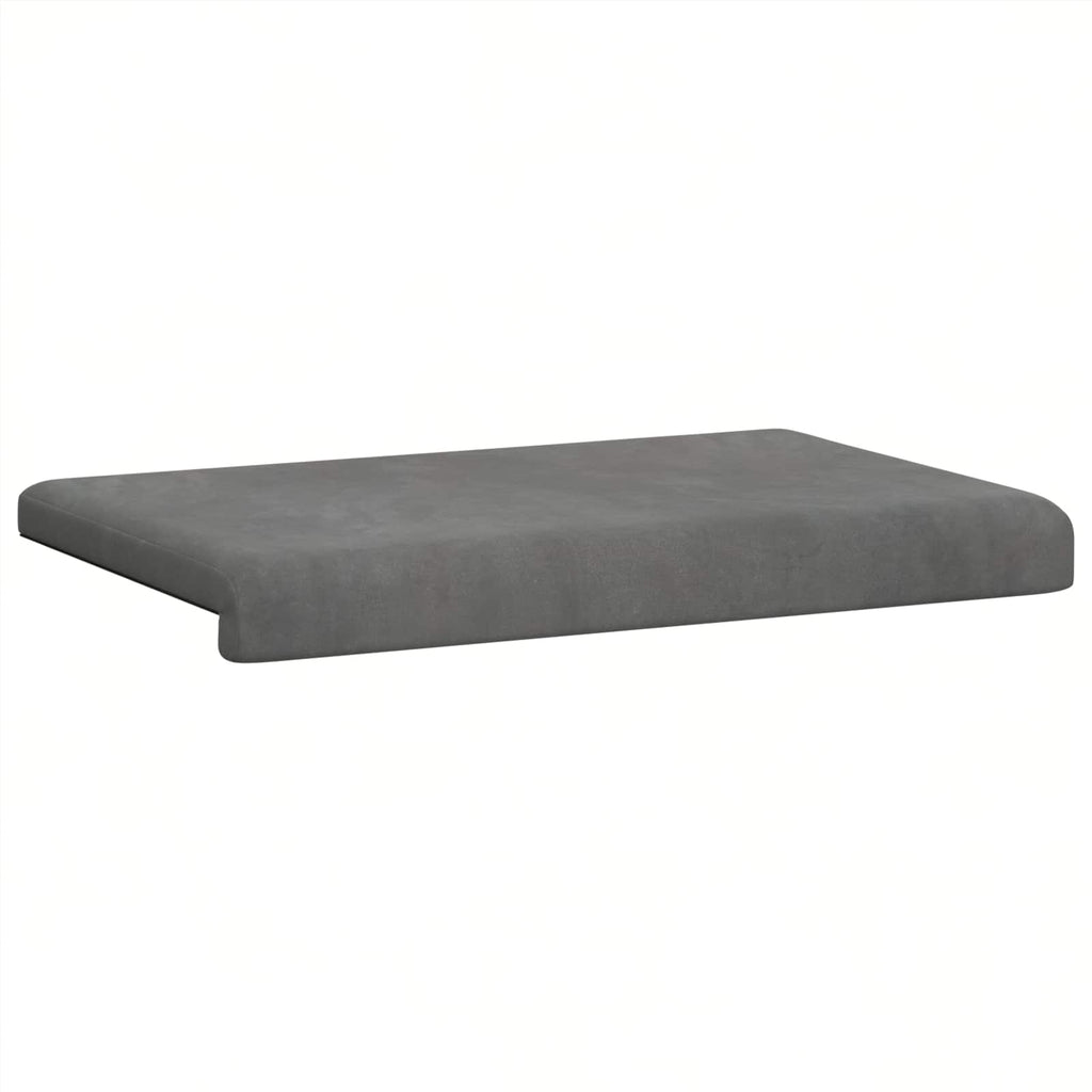 vidaXL Poduszka na ławkę Welur ciemnoszary Głębokość 35 cm