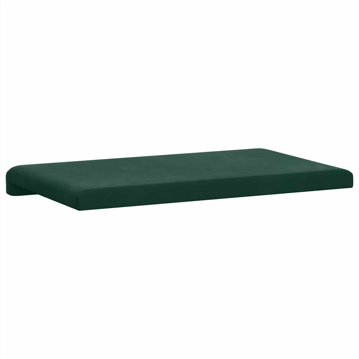 vidaXL Poduszka na ławkę Welur Ciemnozielony Głębokość 35 cm