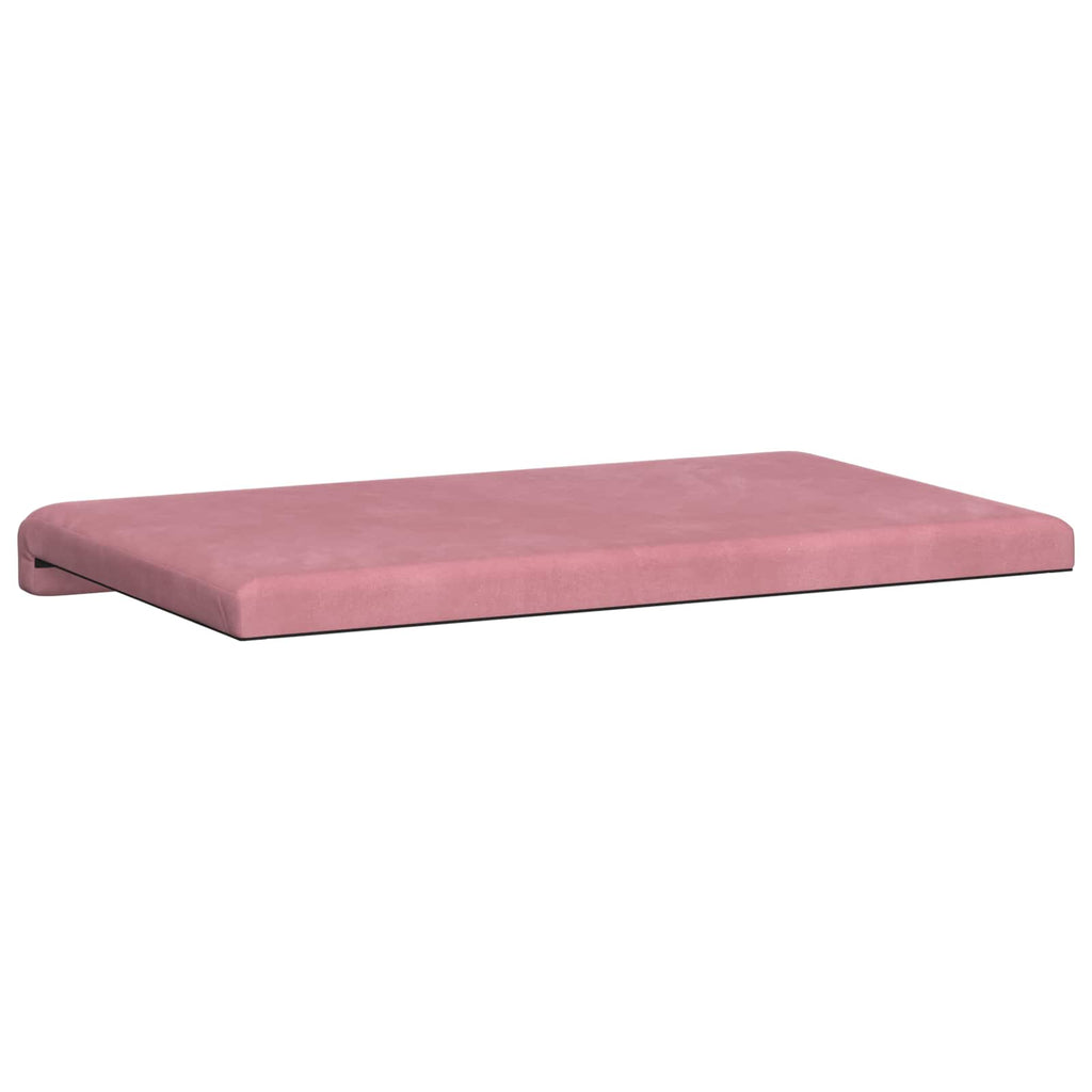vidaXL Poduszka na ławkę Welur różowy Głębokość 35 cm