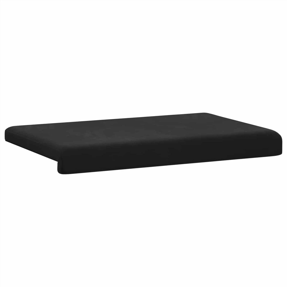 vidaXL Poduszka na ławkę Welur Czarny Głębokość 35 cm