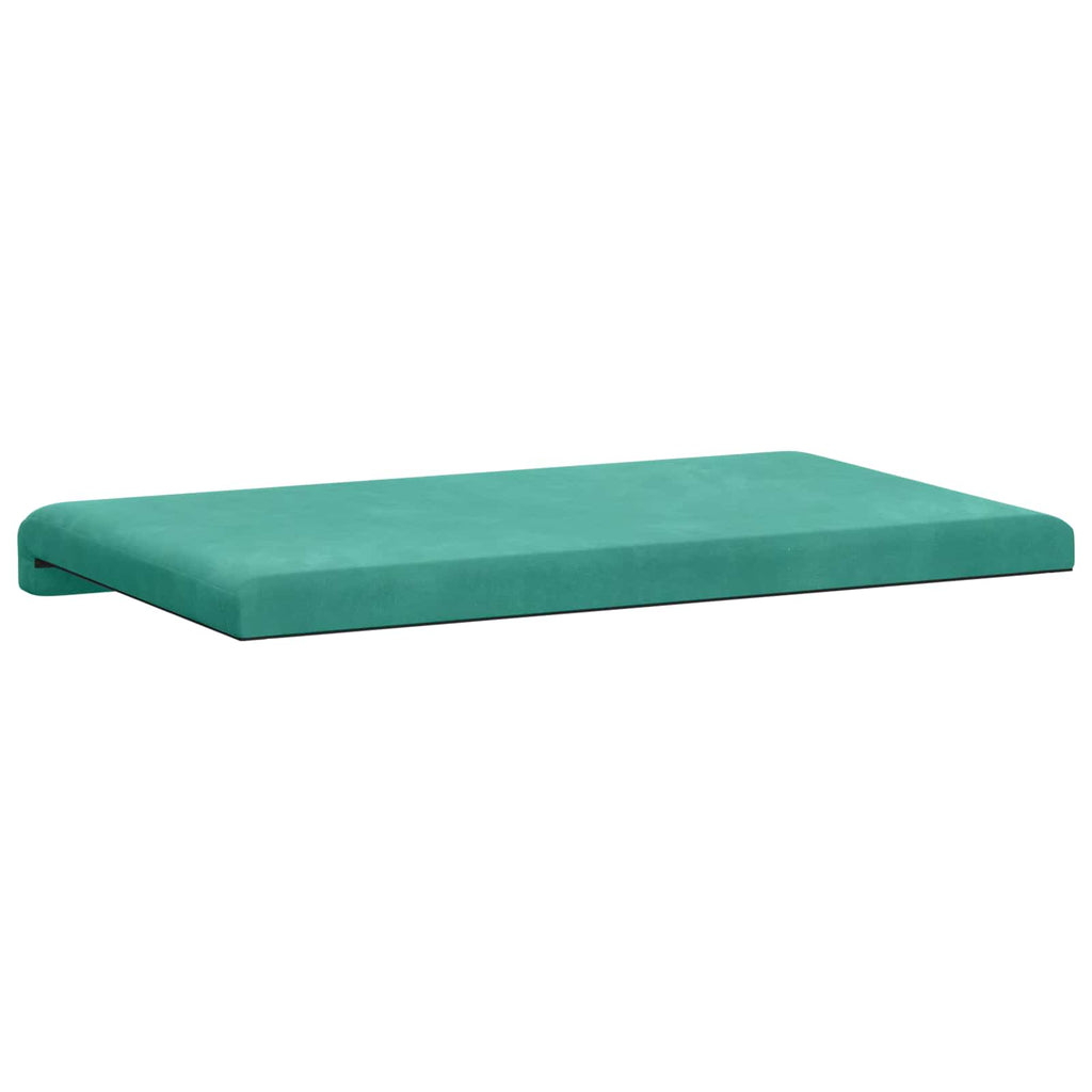 vidaXL Poduszka na ławkę Welur Turkusowy Głębokość 35 cm