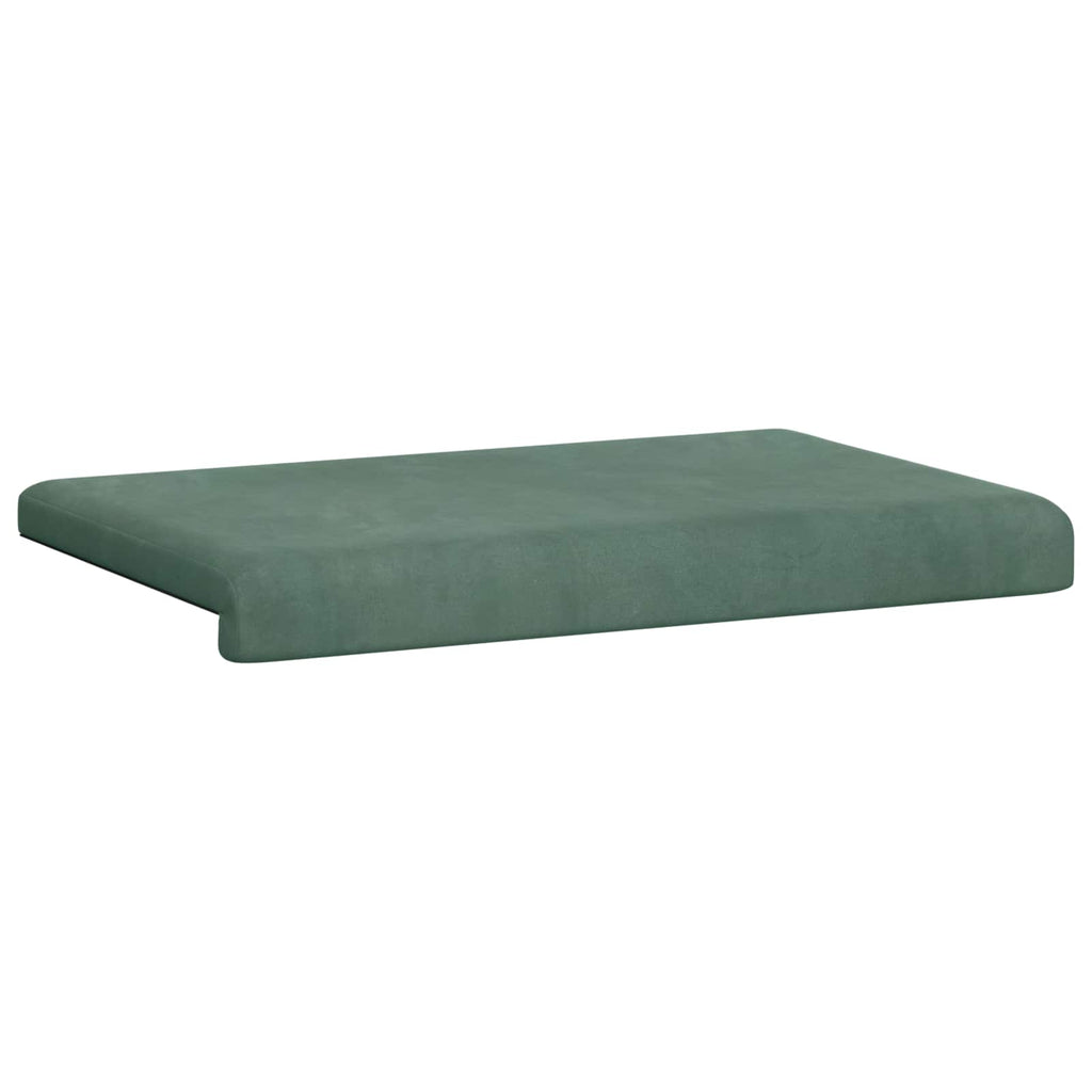 vidaXL Poduszka na ławkę Welur Zielony morski Głębokość 35 cm