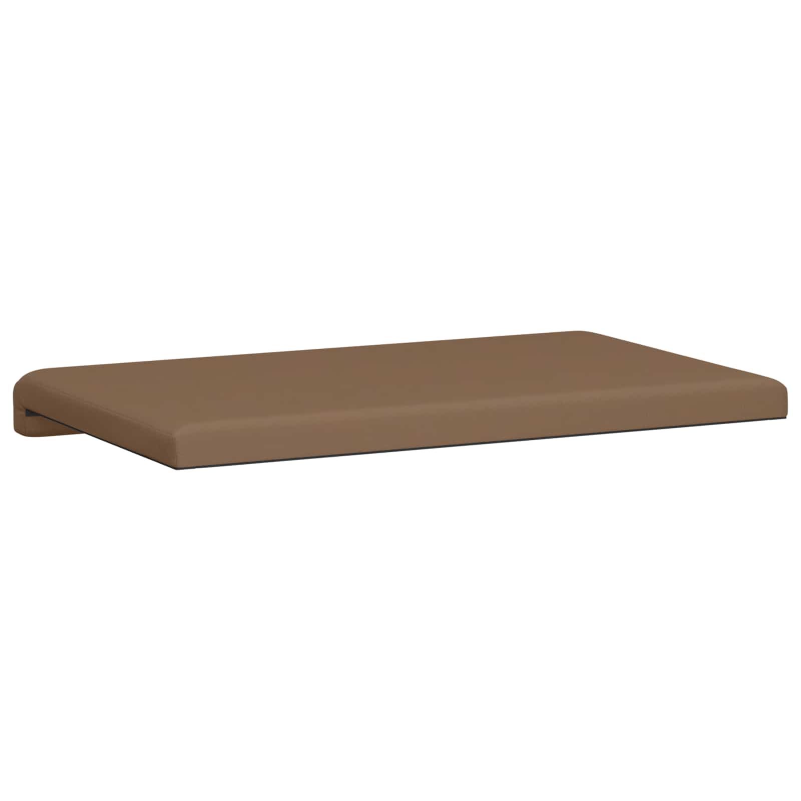vidaXL Poduszka na ławkę Ekoskóra Cappuccino Głębokość 35 cm