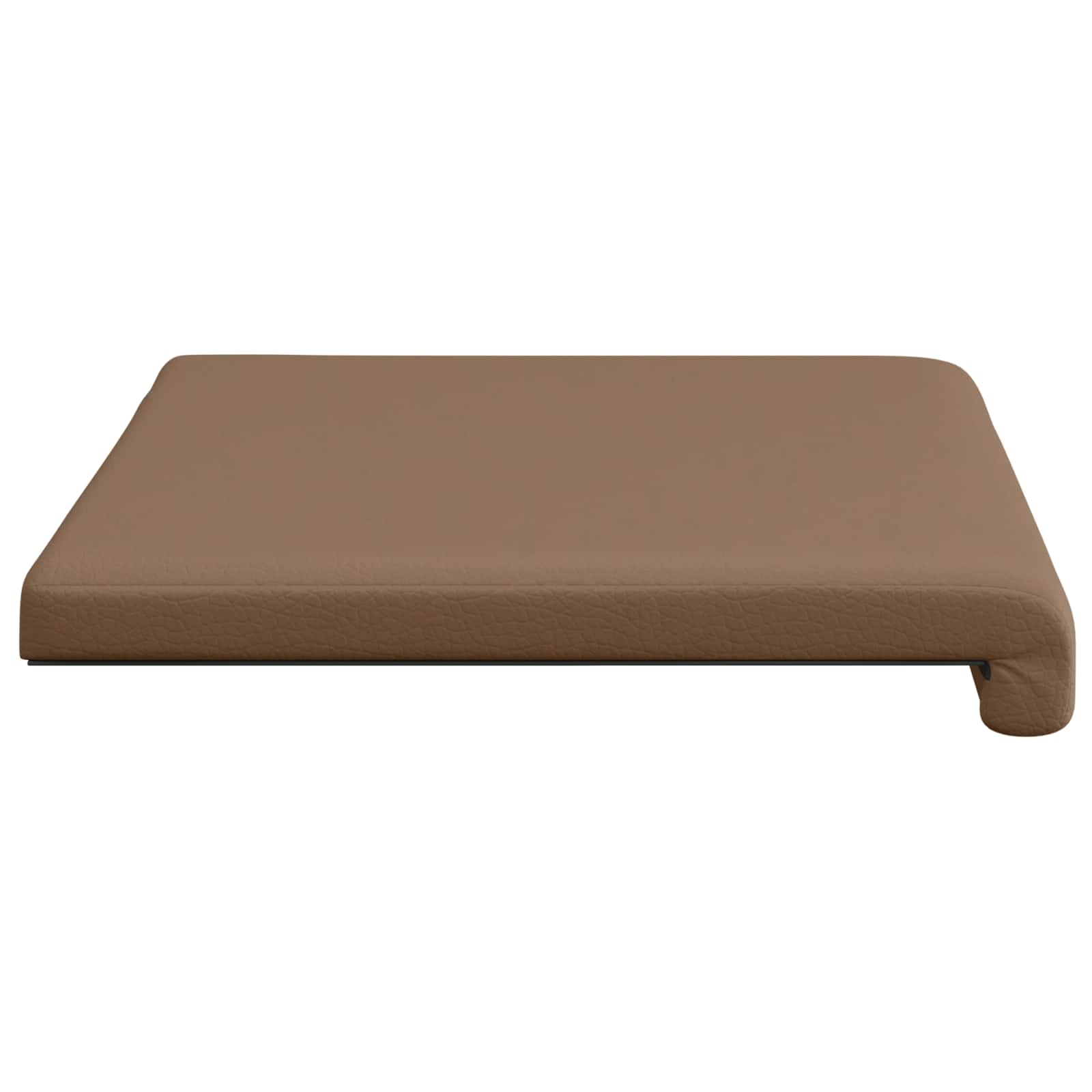 vidaXL Poduszka na ławkę Ekoskóra Cappuccino Głębokość 35 cm